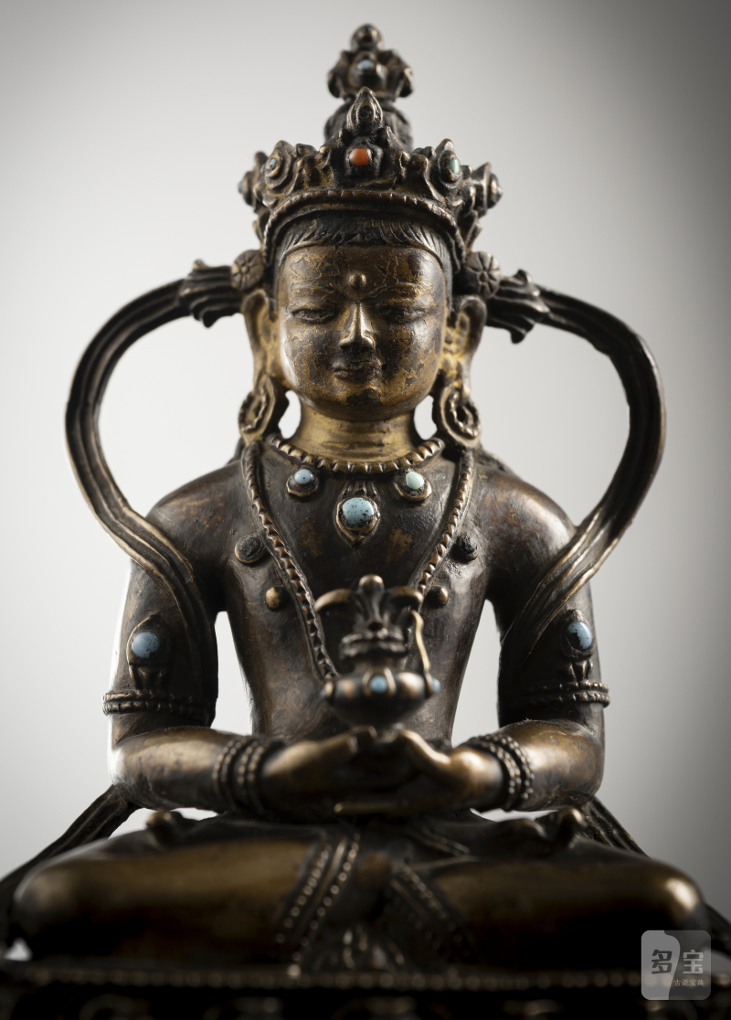 A BRONZE FIGURE OF AMITAYUS - 图3
